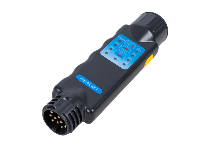 13 tűs pótkocsi csatlakozóaljzat-teszter