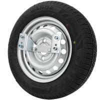 Pótkerék utánfutóhoz konzollal GUMIABRONCS WANDA 155/70 R13 79N FELNI PÓTKOCSIPŐ 4Jx13"H2 4x100 ET:30