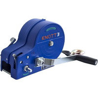 Kézi csörlő KNOTT 1150 kg-os pótkocsihoz, hevederrel