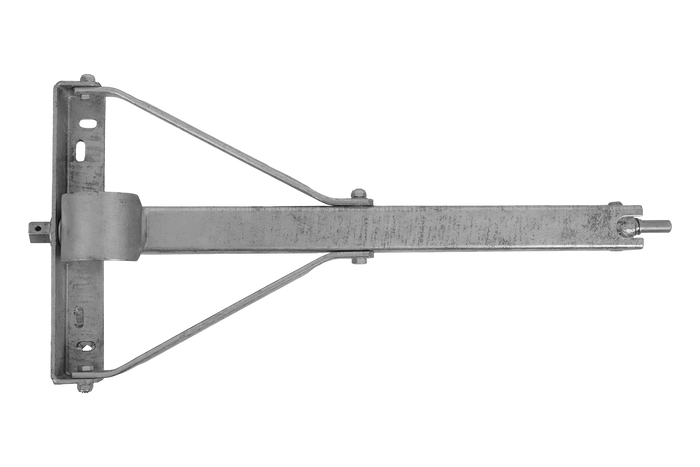 KNOTT 6X1197.007 kihúzható saroktámasztó stabilizátor 1100kg-os pótkocsihoz 498mm