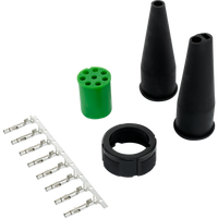 ASPOCK csatlakozó pótkocsi hátsó lámpáihoz, bajonett, 8 tűs, anya