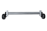AL-KO EURO fékezett tengely pótkocsihoz/autószállítóhoz 1800kg 1500mm 2000mm 5x112