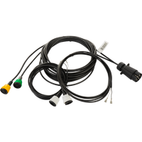 MANTES elektromos szerelési kábelköteg utánfutóhoz 4,7 m, 7 tűs bajonett csatlakozóval, 2x 5 tűs + 2x 2 tűs