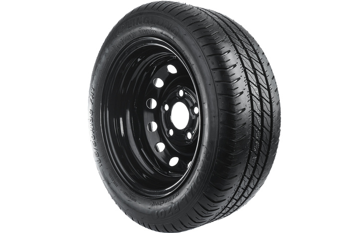 Megerősített pótkocsi kerék LINGLONG GUMIABRONCS 195/50 R13C 104/101N UNITRAILER FELNI fekete 5.5Jx13"H2 5x112 ET:30