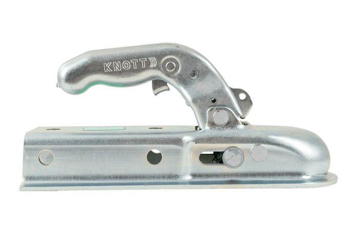 KNOTT KQ14-B gömbfejű vonóhorog 1400 kg-os pótkocsihoz, 60 mm-es négyzet alakú vonórúddal