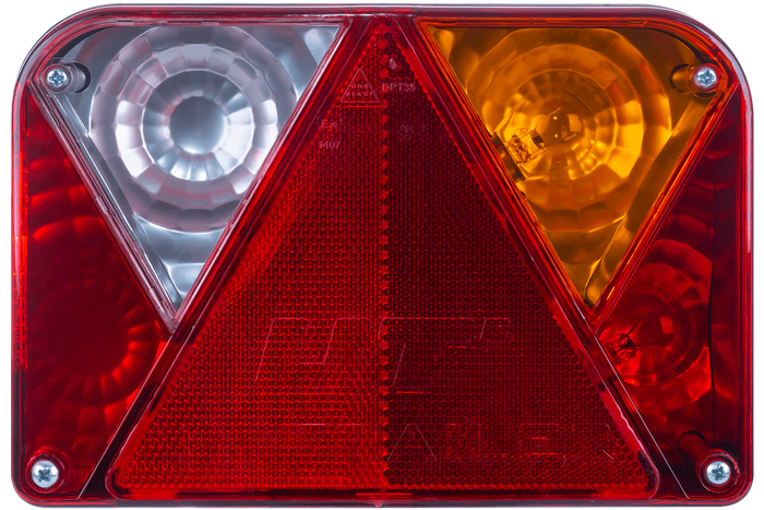 Lámpakészlet: DOBPLAST DPT35 hátsó lámpák + ASPÖCK FLEXIPOINT I oldalsó helyzetjelző lámpák + MANTES 5,2 m-es 13 tűs kábelköteg