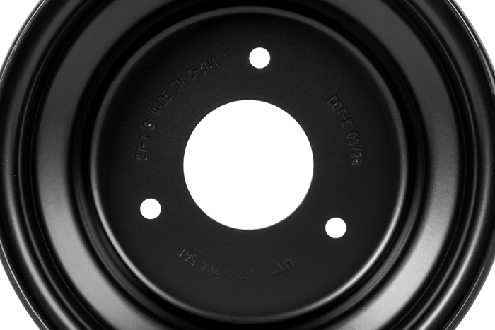 UNITRAILER acél felni fekete 4.5ATx7" 3x90 ET:-1.8