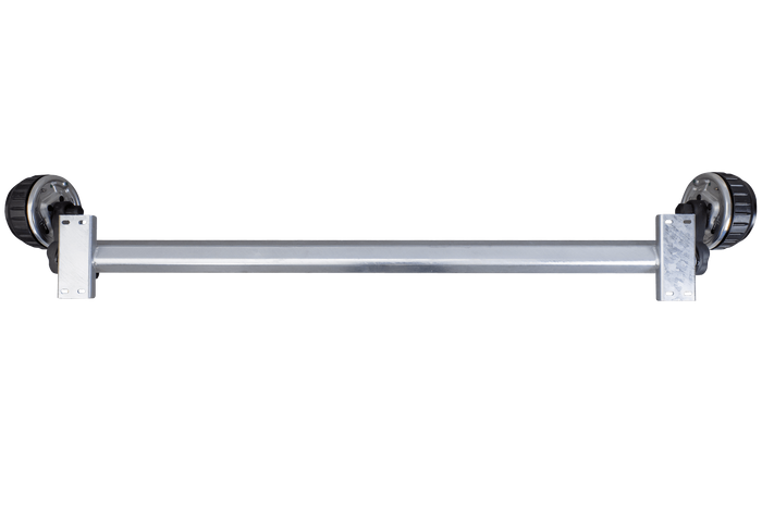 AL-KO EURO fékezett hajóutánfutó tengely 1800kg 1845/1955mm 2430mm 5x112