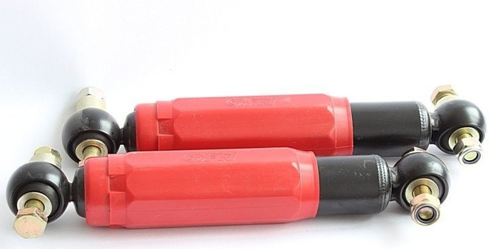 AL-KO nyolcszögletű lengéscsillapítók 1800-3500 kg-os pótkocsitengelyekhez, konzolokkal együtt