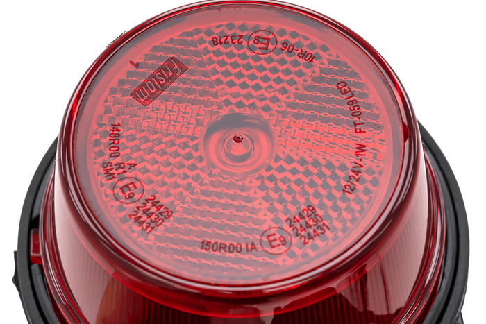 FRISTOM FT-059 LED piros univerzális helyzetjelző lámpa szögletes konzollal