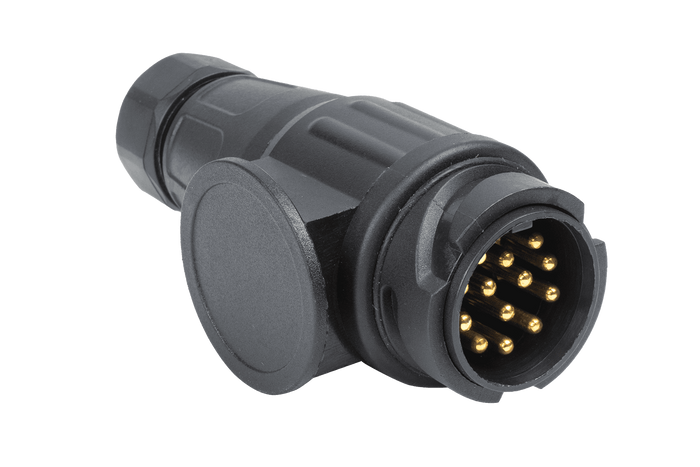 13-tűs UNITRAILER csatlakozó vonóhorog-aljzathoz 