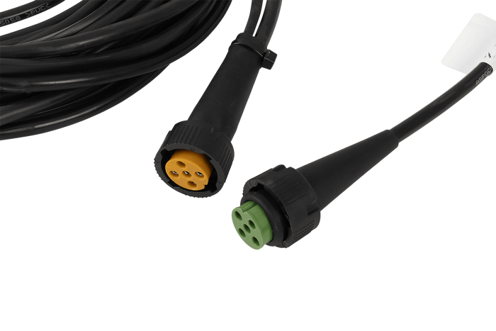 ASPÖCK elektromos szerelés, utánfutó kábelköteg 5 m, 7 tűs csatlakozó, 2x 5 tűs bajonettzár