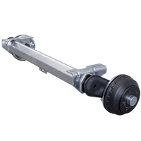 AL-KO COMPACT fékező tengely pótkocsihoz/szállítóhoz 1350kg 800mm 1250mm 5x112