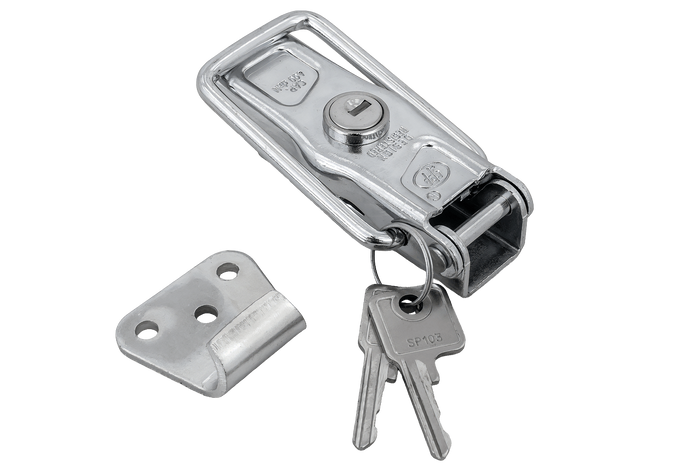 Oldalsó vonóhorog STEELPRESS ZB-13A+Z-11A rögzítővel, komplett pótkocsi oldalsó zár kulccsal