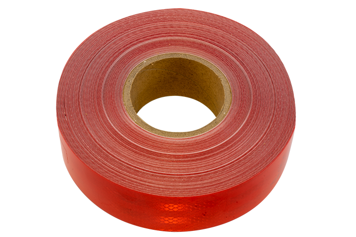 UNITRAILER öntapadós kontúrfényvisszaverő szalag, piros - TEKERCS 45m