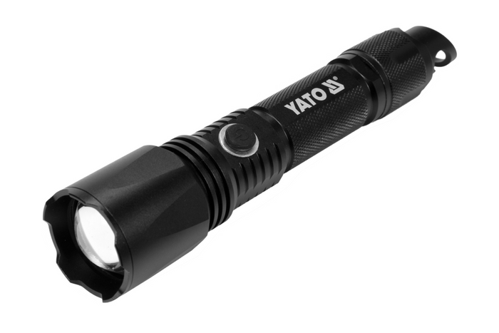 YATO YT-085609 LED 900lm multifunkciós zseblámpa, külső akkumulátor, sörnyitó, vészkalapács