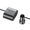 BASEUS Nagy Hatékonyságú Autós Töltő 2x USB + 2x Szivargyújtó Aljzat 80W