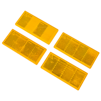 Téglalap alakú narancssárga öntapadós fényvisszaverők UNITRAILER 90x40mm SET 4x fényvisszaverő