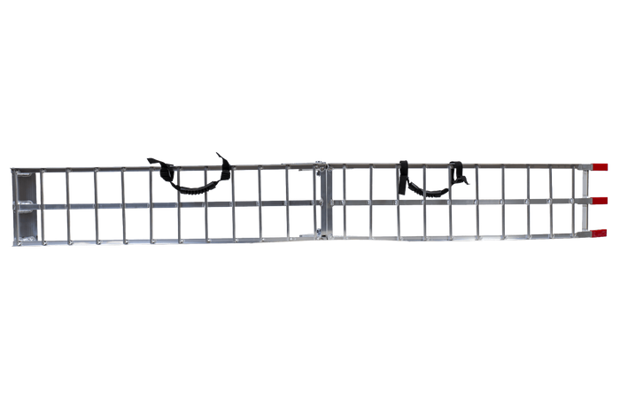 UNITRAILER ALR002 összecsukható rámpa alumínium pótkocsihoz 221cm 340kg hevederrel