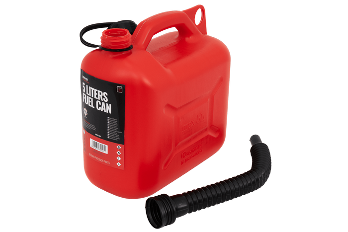 5 literes HERMON műanyag kanna tölcsérrel, piros