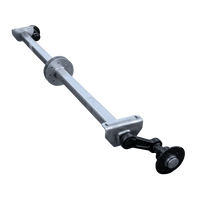 KNOTT VG7-L fékezetlen pótkocsi tengely 750kg 1607mm 2027mm 4x100