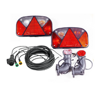 Lámpakészlet: ASPÖCK hátsó lámpák + ASPÖCK oldalsó helyzetjelző lámpák + MANTES 7m 13 tűs kábelköteg