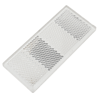 Téglalap alakú, öntapadós reflektor, FEHÉR UNITRAILER, 90x40 mm-es reflektorfény