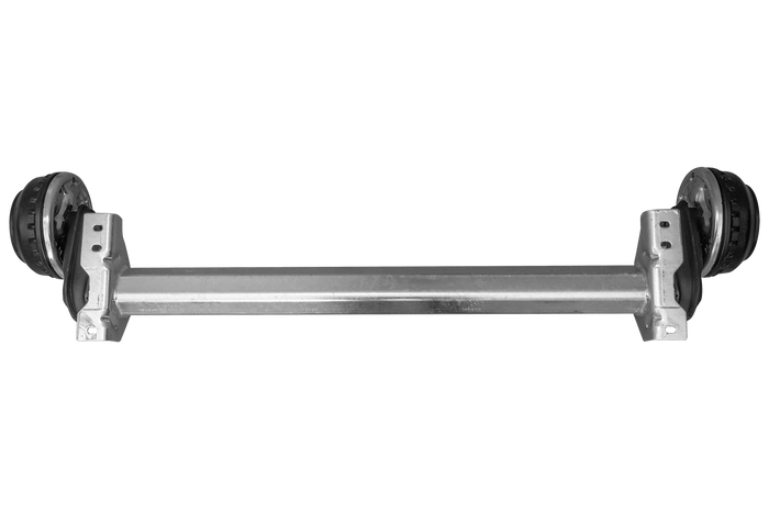 AL-KO COMPACT fékező tengely pótkocsihoz/szállítóhoz 1350kg 1100mm 1500mm 5x112