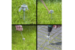 Csavarozható sátorcövek készlet ProPlus 365014 fémcövekekhez horoggal 20x20cm