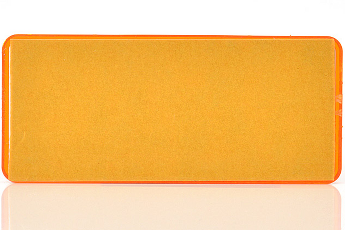 Téglalap alakú öntapadós reflektor ORANGE WAŚ 96x42mm fényvisszaverő