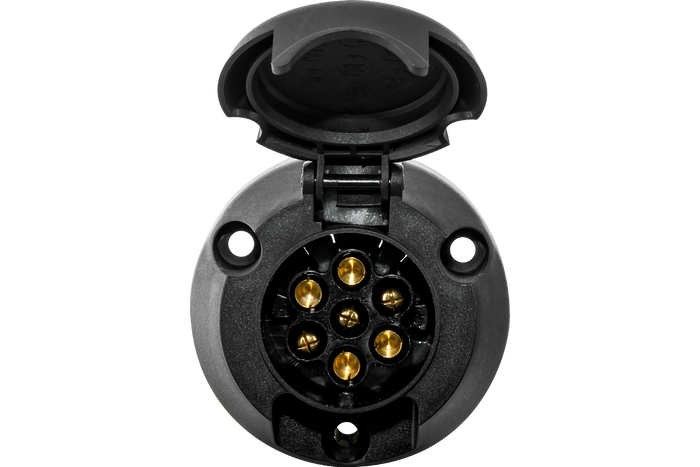 7 tűs TruckLED utánfutó vonóhorog aljzat