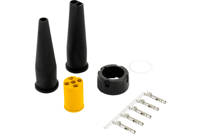 ASPOCK csatlakozó pótkocsi hátsó lámpáihoz bajonettzáras, 5 tűs anya