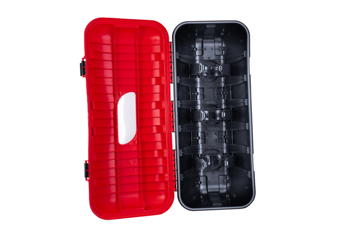 Tűzoltó készülék doboz 9/12kg DAKEN 82510 STRIKE 707x322x239mm piros