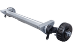 AL-KO EURO fékezett tengely pótkocsihoz/autószállítóhoz 1800kg 1300mm 1800mm 5x112