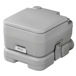ProPlus 370415CR hordozható kemping WC, szürke, 10 liter/10 liter