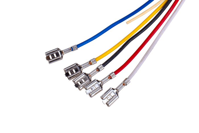 MANTES elektromos szerelés, utánfutó kábelköteg, 7 m, 13 tűs csatlakozó, 6,3-as csatlakozók