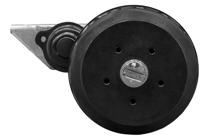 KNOTT VGB18MV fékezett tengely pótkocsihoz/autószállítóhoz 1800kg 1850mm 2320mm 5x112