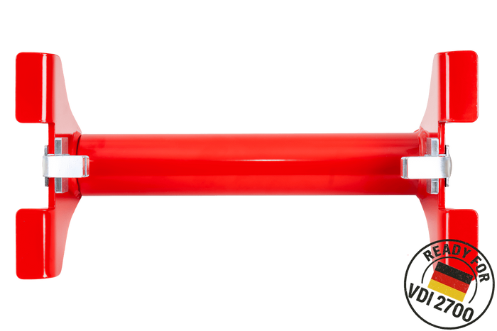 PRAMAR Radstopper VDI 2700 piros univerzális kerékék vontatóhoz
