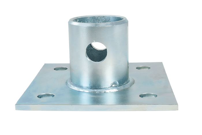 Kihúzható tartó UNITRAILER TJ5001+TJ5002A adapterrel 1300 kg-os platós pótkocsihoz 364-614 mm