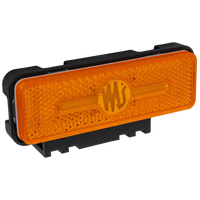 WAŚ W254 2033 LED-es helyzetjelző lámpa, narancssárga, univerzális, tartóval