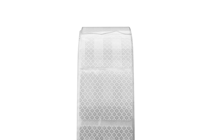 UNITRAILER öntapadós kontúrfényvisszaverő szalag, fehér, szegmensekben - 1 MÉTER