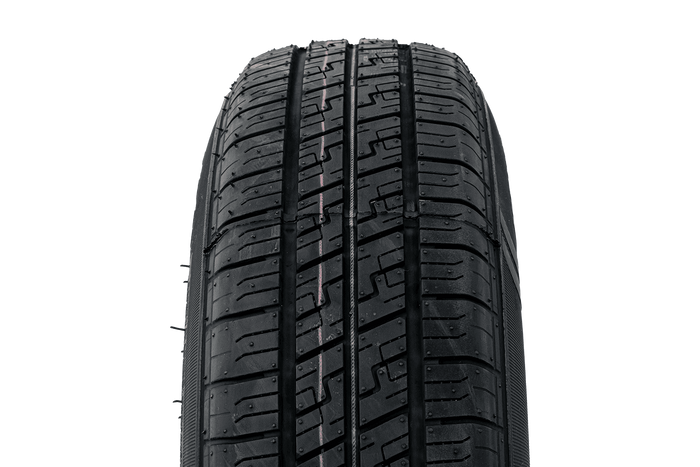 Erősített pótkocsi kerék KENDA GUMIABRONCS 165/80 R13C 96/94N ALU FELNI STARCO polírozott 5Jx13"H2 4X100 ET:30