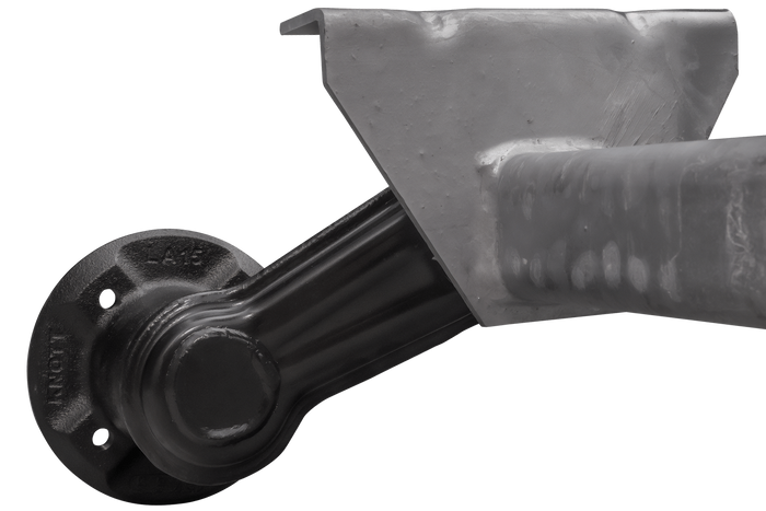 KNOTT VG7-L fékezetlen tengely UNITRAILER pótkocsihoz 750kg 1260mm 1560mm 4x100