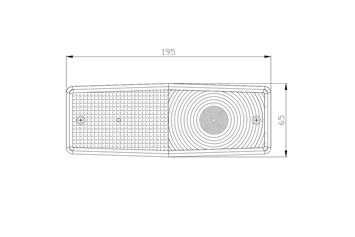 Hátsó lámpaburkolat FRISTOM FT-007K 3 funkciós univerzális