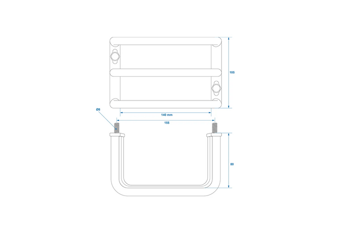 ProPlus hátsó utánfutó lámpa védőrács hátsó lámpaburkolat 140x105x80mm