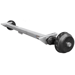 KNOTT VGB18MV fékezett tengely pótkocsihoz/autószállítóhoz 1800kg 1850mm 2320mm 5x112
