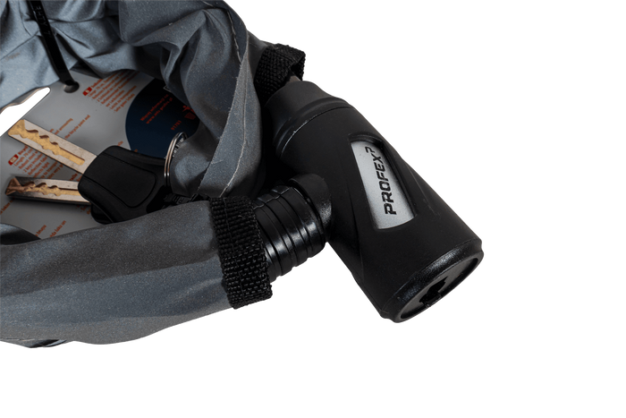 PROFEX Reflex acél páncélzatú kerékpárzár, 70 cm hosszú