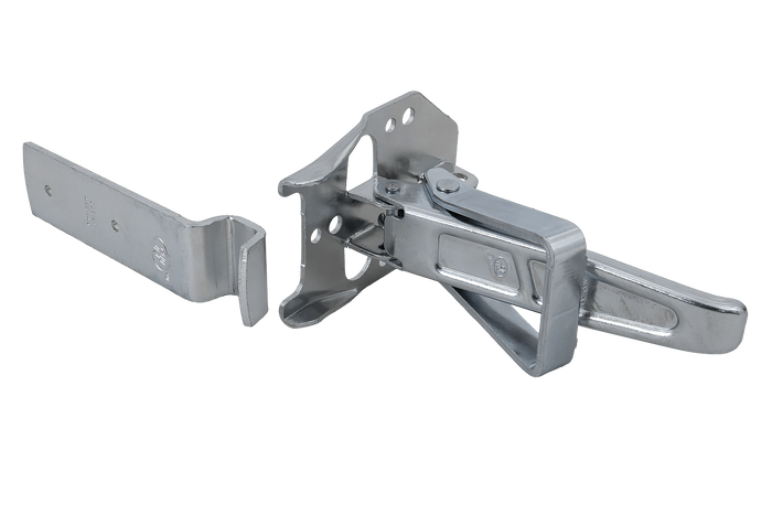 Oldalsó vonóhorog STEELPRESS ZB-04+Z-01A rögzítővel a pótkocsi teljes oldalsó lezárásához