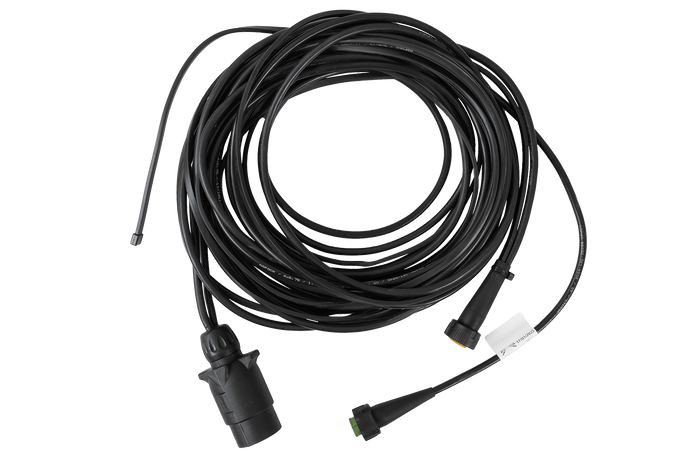 ASPÖCK elektromos szerelés, utánfutó kábelköteg 5 m, 7 tűs csatlakozó, 2x 5 tűs bajonettzár