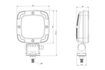 LED munkalámpa reflektor FRISTOM FT-036 SLIM 9xLED 1400lm